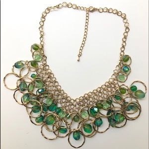 Emerald charm choker